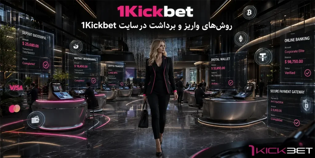 روش‌های واریز و برداشت در سایت 1Kickbet